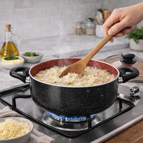 Caçarola Com Tampa revestimento cerâmico 20 cm
